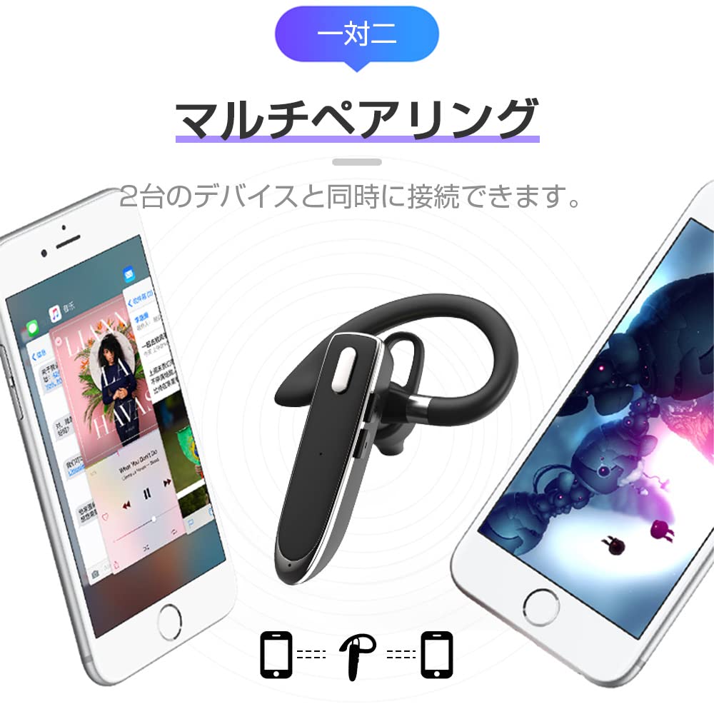 Amazon.co.jp: Bluetoothヘッドセット ワイヤレスイヤホン 片耳